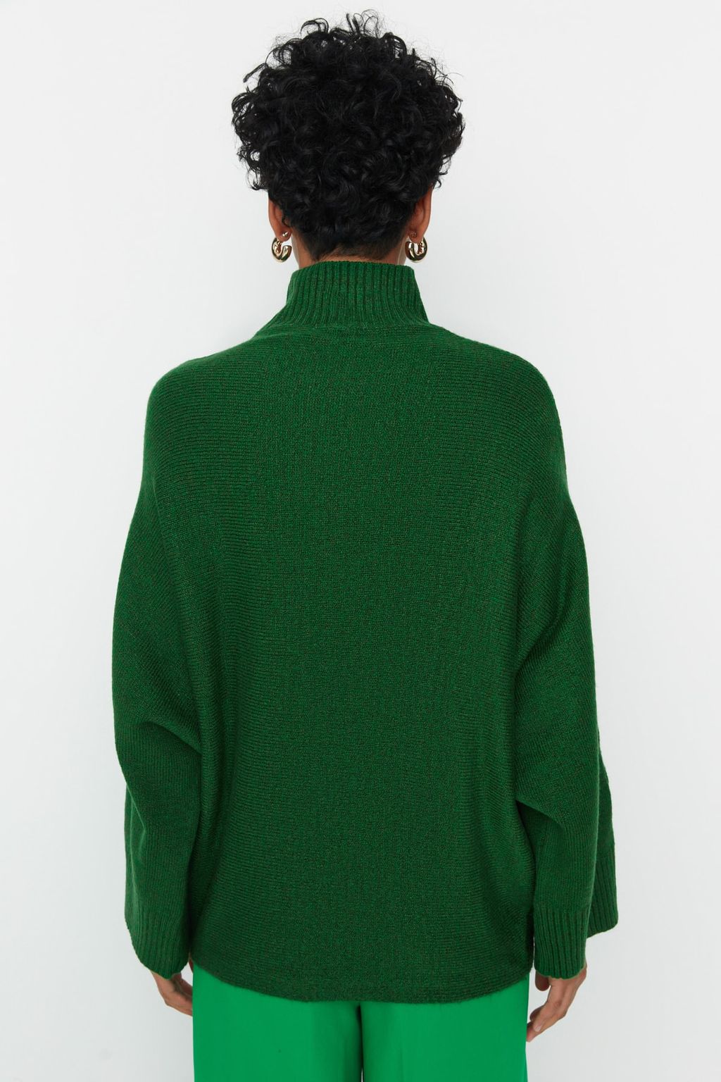 Antrasit Yumusak Dokulu Genis Kal?p Triko Kazak TWOAW20KZ1059 - Trendyolmilla фото 16