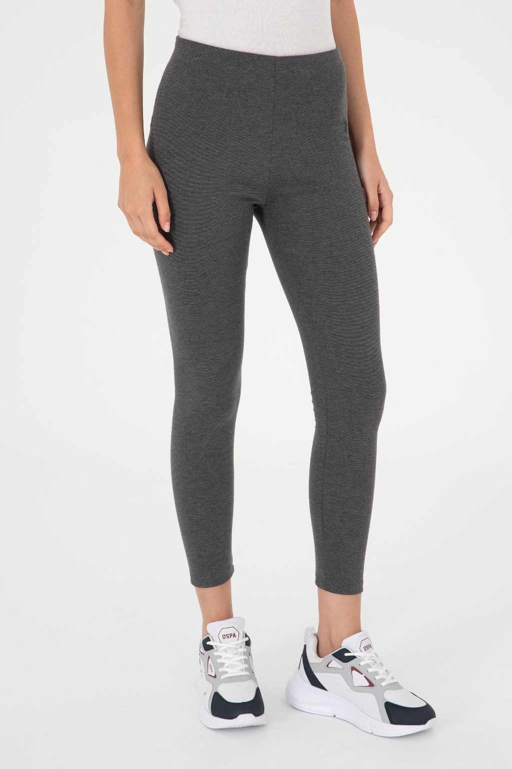 Женские спортивные штаны антрацитового меланжа Неожиданная скидка в корзине - U.s. polo assn фото 2