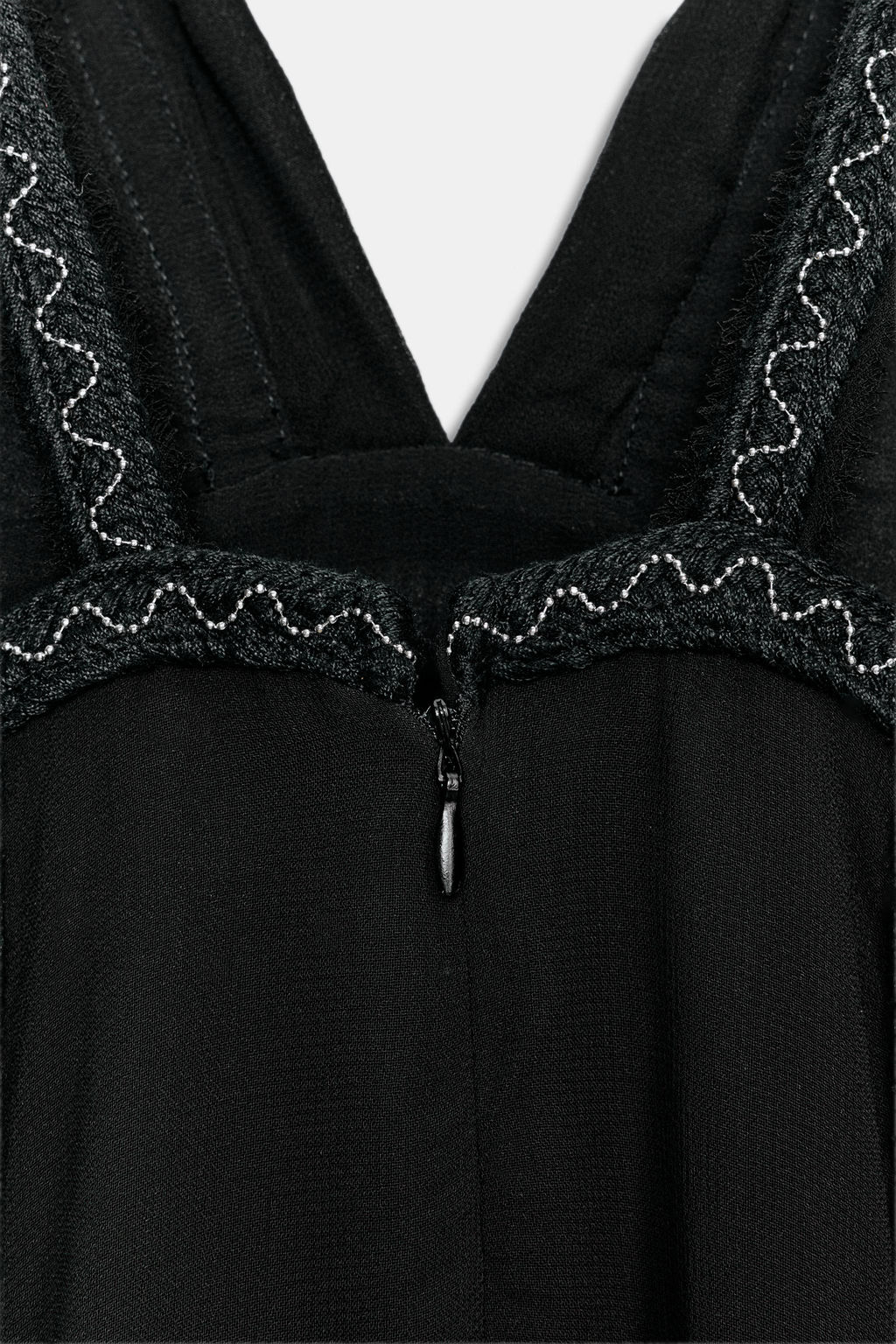 VESTIDO BORDADOS ABALORIOS ZW COLLECTION / Negro - Zara фото 7