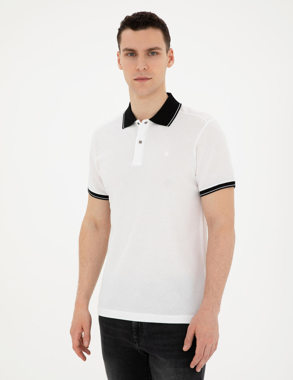 Beyaz Slim Fit Ti__rt