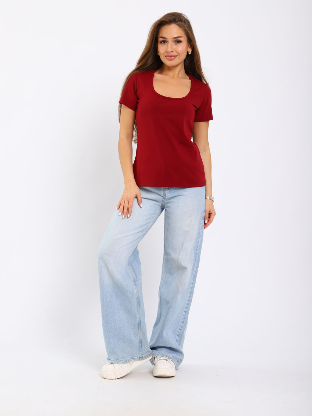 Футболка женская 6-203ж (бордо)