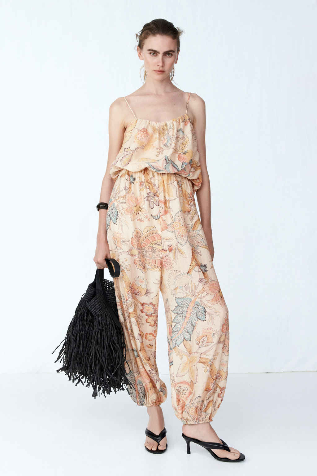 Mono con tirantes de lazo y perneras globo - H&m фото 6