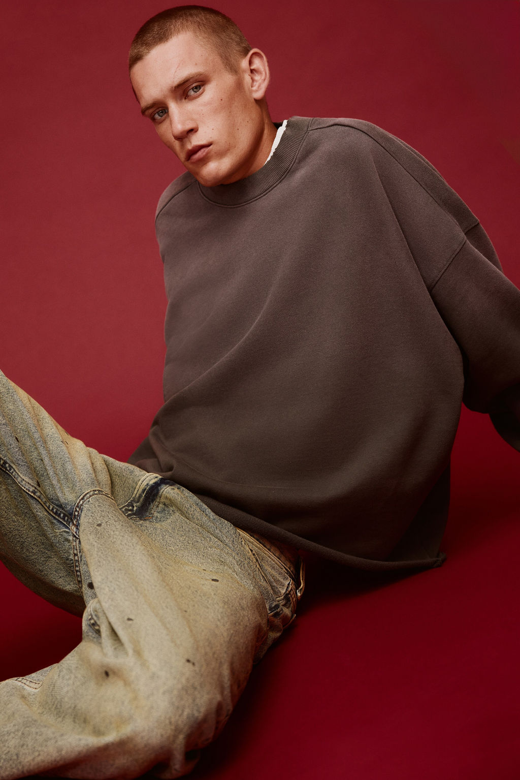 Sudadera efecto lavado Oversized Fit - H&m фото 7