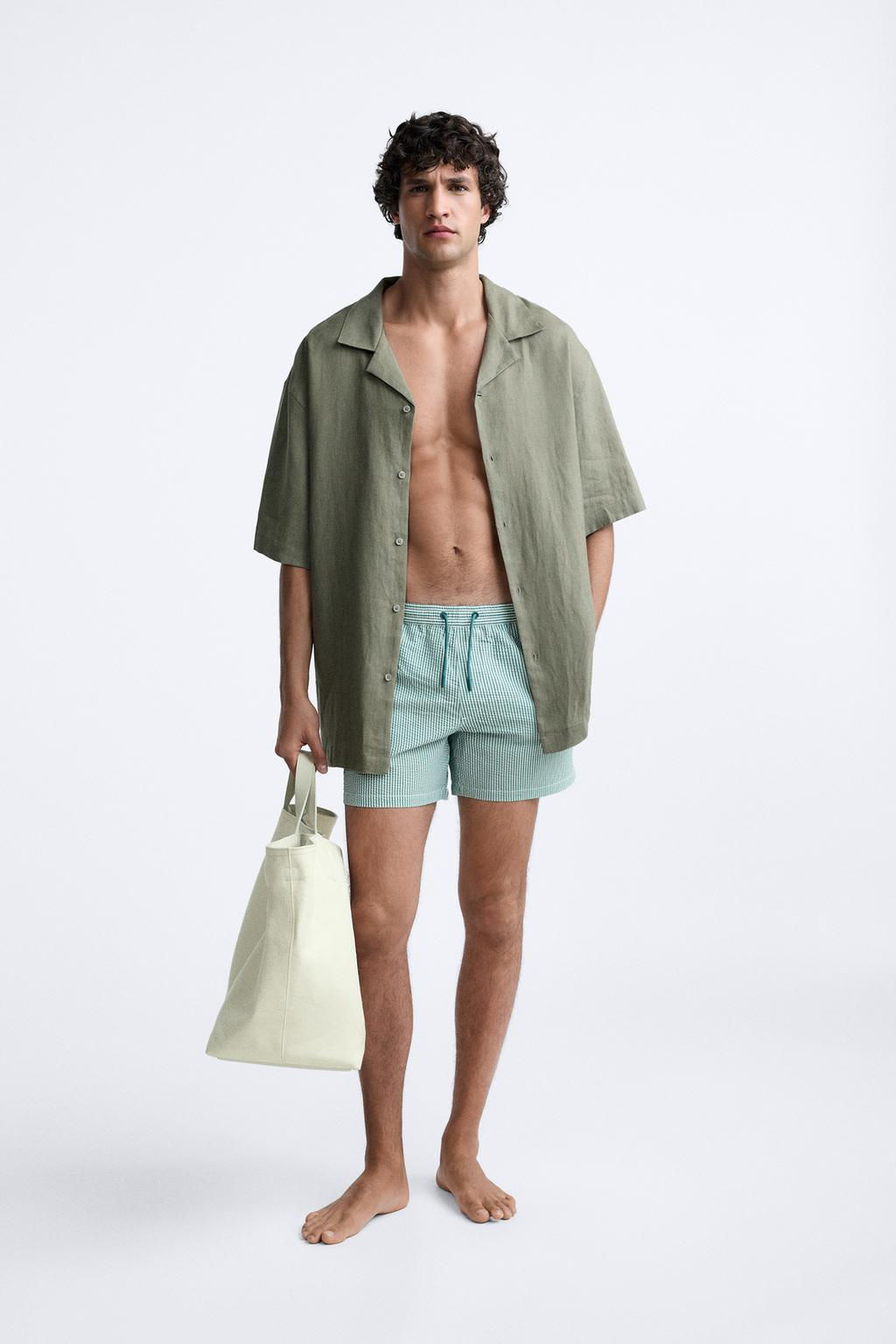 REGULAR GOFRE KUMAS DENIZ SORTU - Zara фото 27