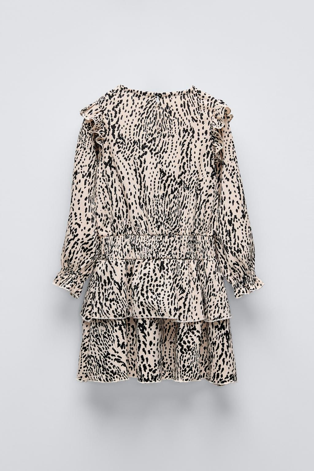 TEXTURED PRINTED DRESS - Zara фото 6