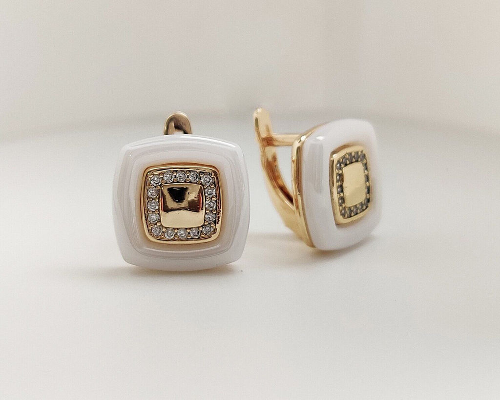 Серьги с керамикой