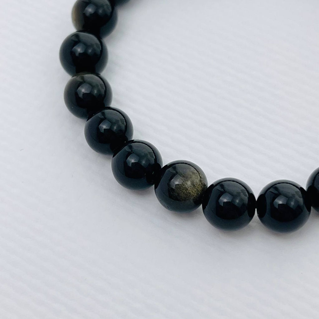 Браслет из золотистого Обсидиана 19 см