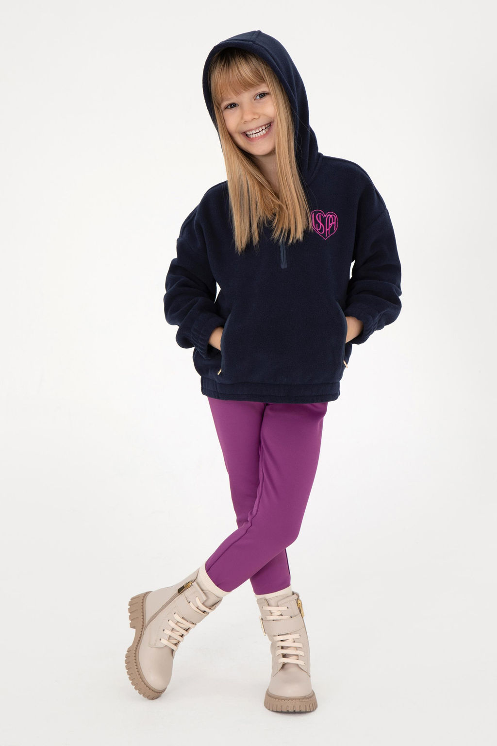 Темно-синий свитшот для девочки Неожиданная скидка в корзине - U.s. polo assn фото 2