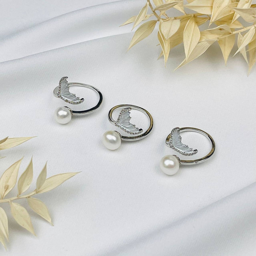 Кольцо регулируемое с Жемчугом - Радуга самоцветов фото 2