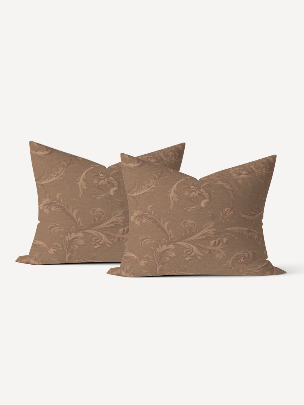 Комплект наволочек микрофибра Узор - Ореховый 50х70