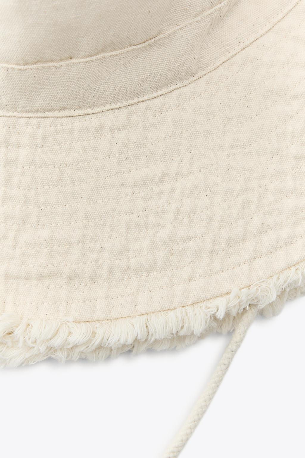FRAYED BUCKET HAT - Zara фото 6