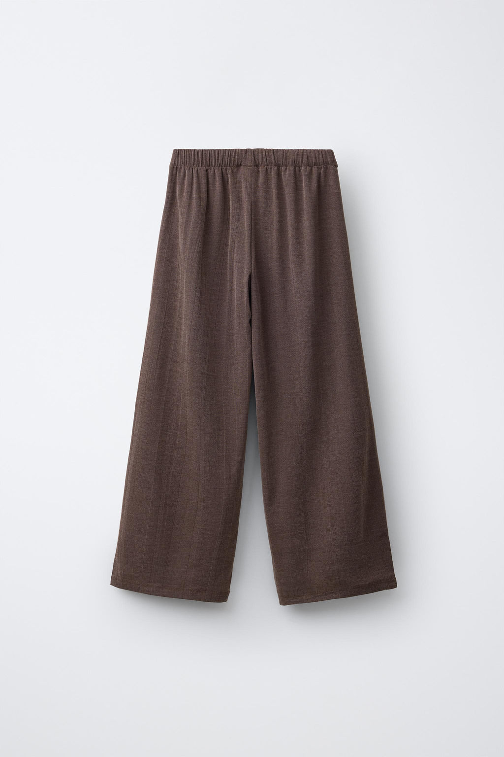 PANTAL?N WIDE LEG PAREO BOTONES / Marr?n - Zara фото 2