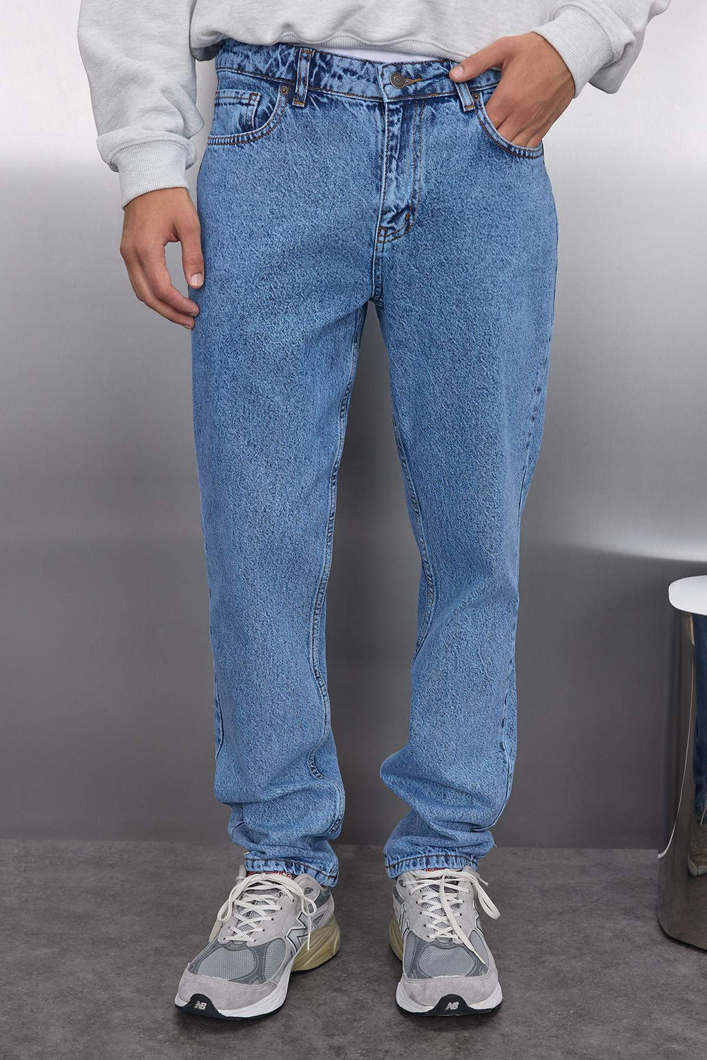 TRENDYOL MAN Mavi %100 Pamuk Regular Fit Jeans Kot Pantolon TMNAW22JE0059 - Trendyolmilla фото 3