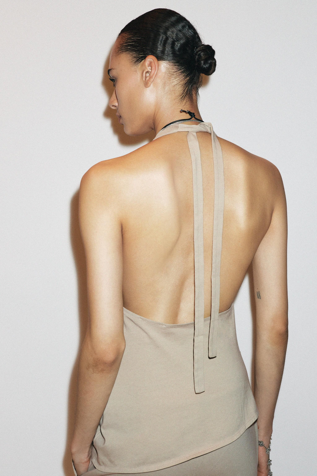 DYED EFFECT HALTER TOP - Zara фото 4