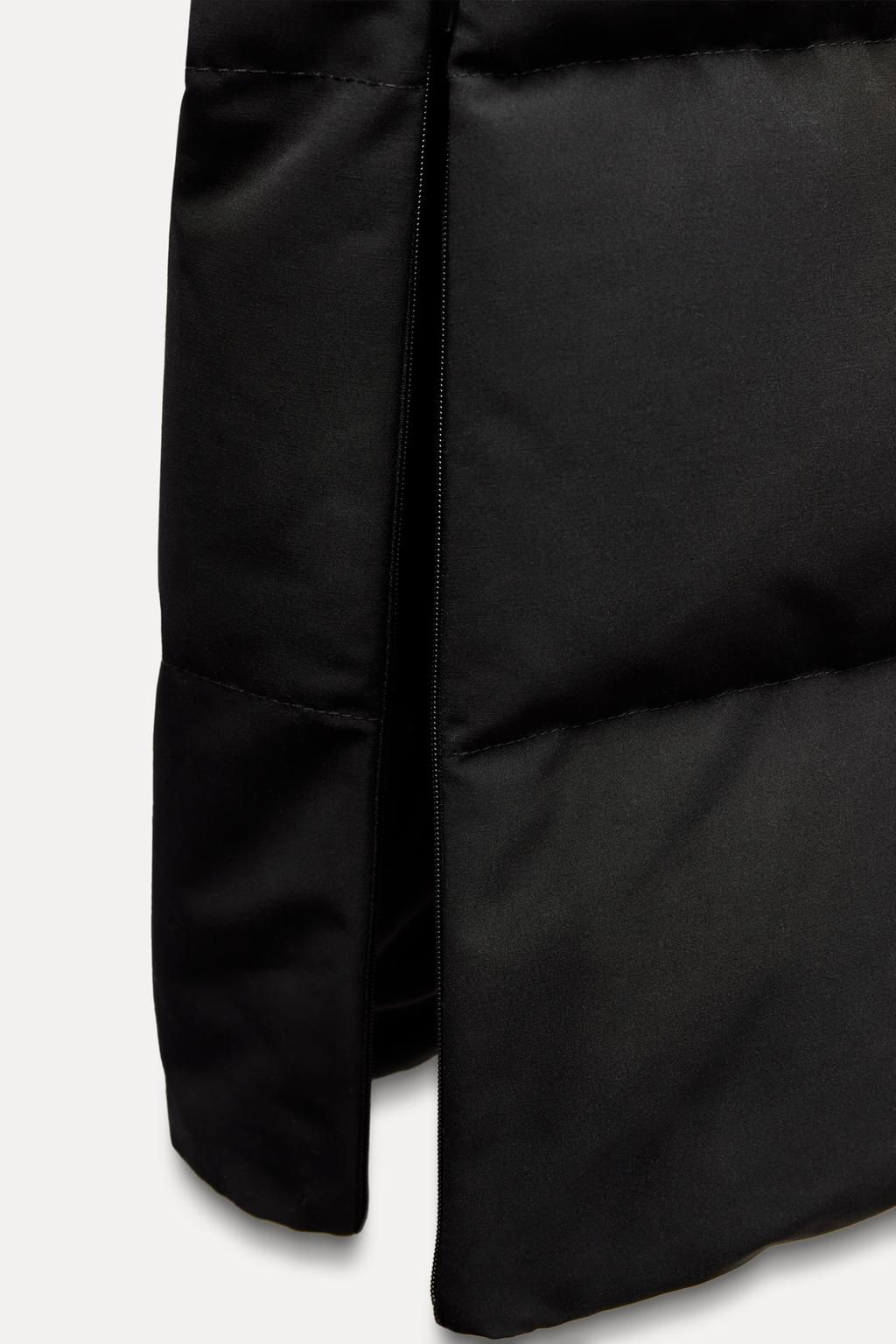 LONG HOODED WATER AND WIND RESISTANT PUFFER JACKET - Zara фото 6
