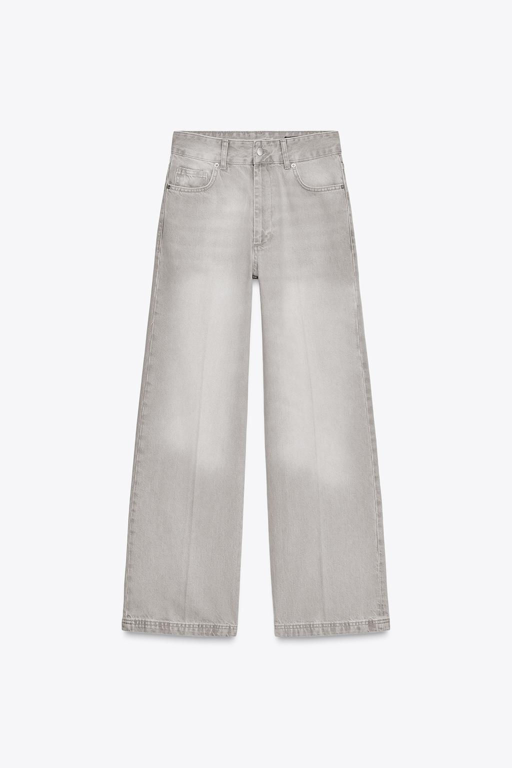 ZW COLLECTION WIDE-LEG HIGH-WAIST JEANS - Zara фото 5