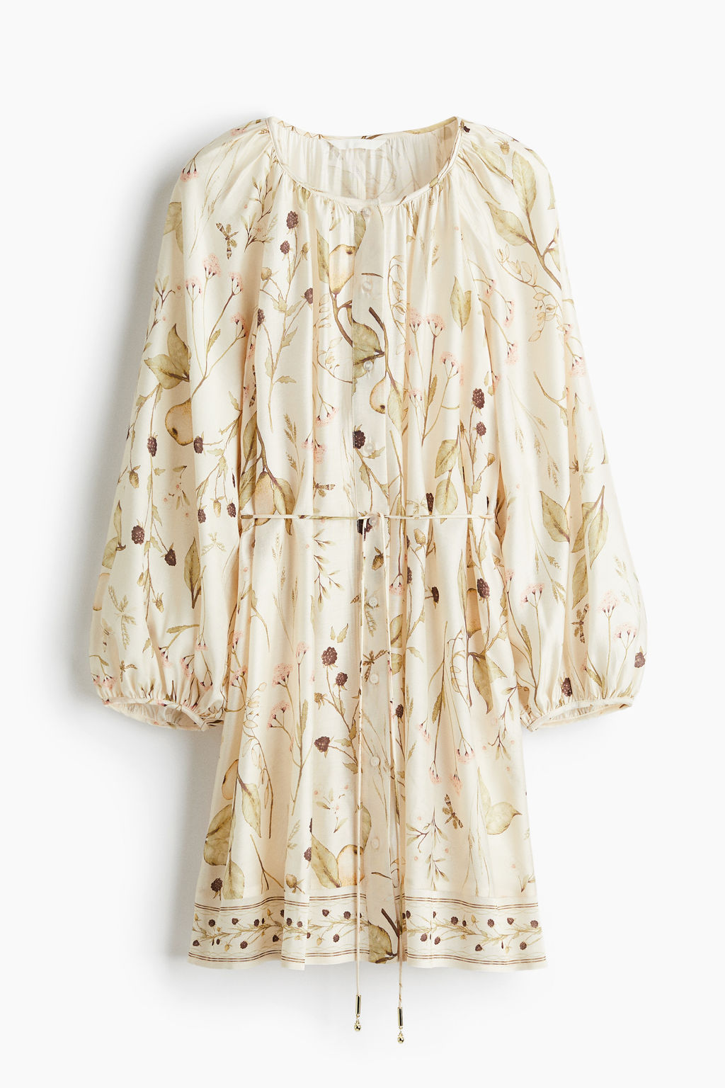 Vestido oversize con cintur?n de anudar - H&m фото 2