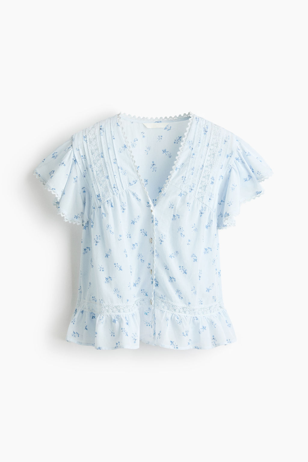 Blusa con inserciones de encaje - H&m фото 2