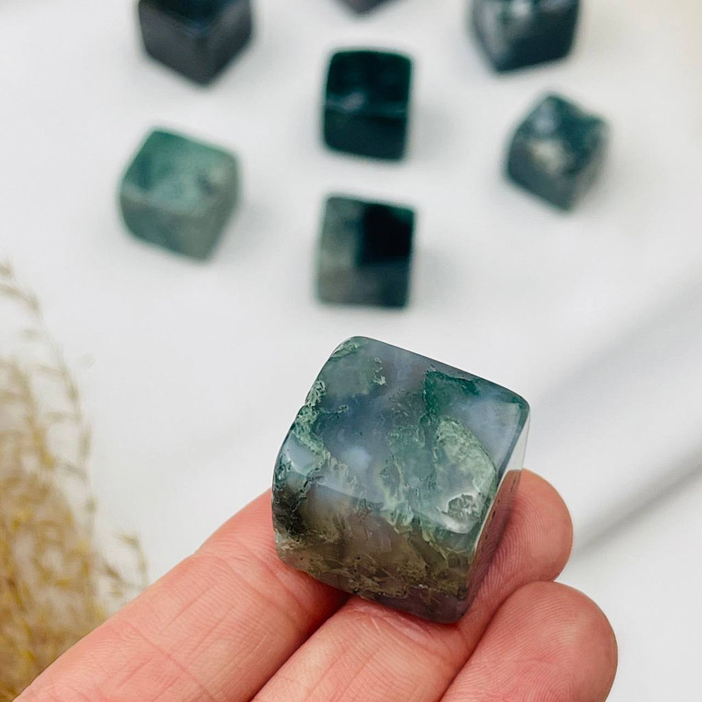 Куб из Мохового агата - Радуга самоцветов фото 2