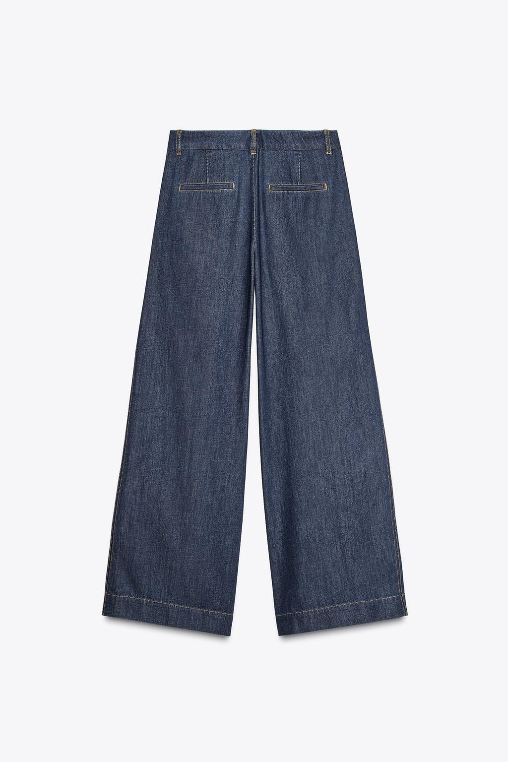 HIGH-WAIST WIDE-LEG TROUSERS WITH DARTS - Zara фото 6