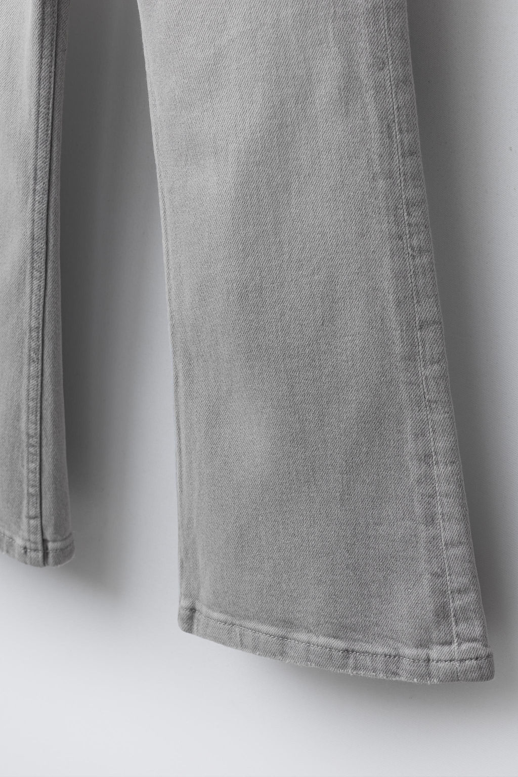 JEANS FLARE DOBLE BOT?N / Gris - Zara фото 4