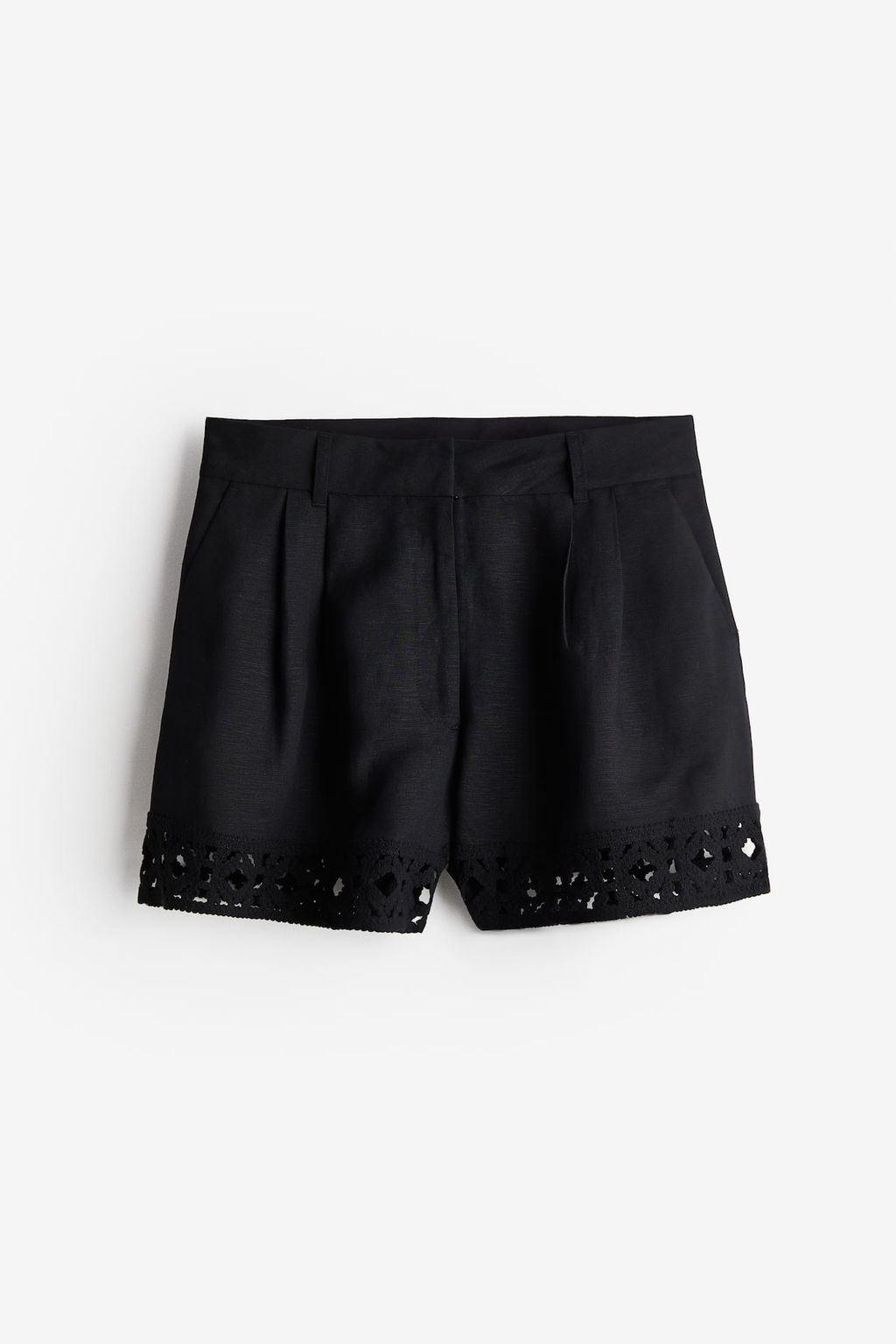 Pantalon corto con ribete efecto crochet - H&m фото 6