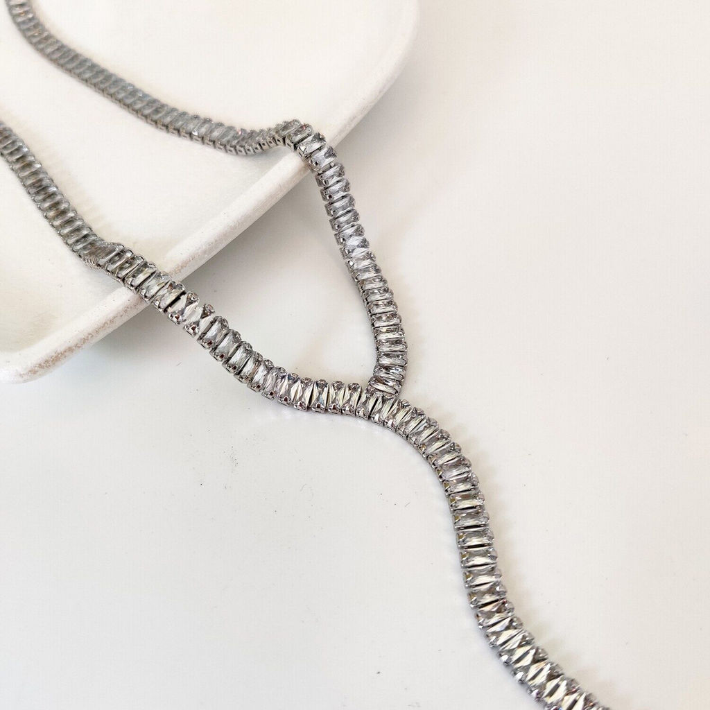 Длинное колье-цепь