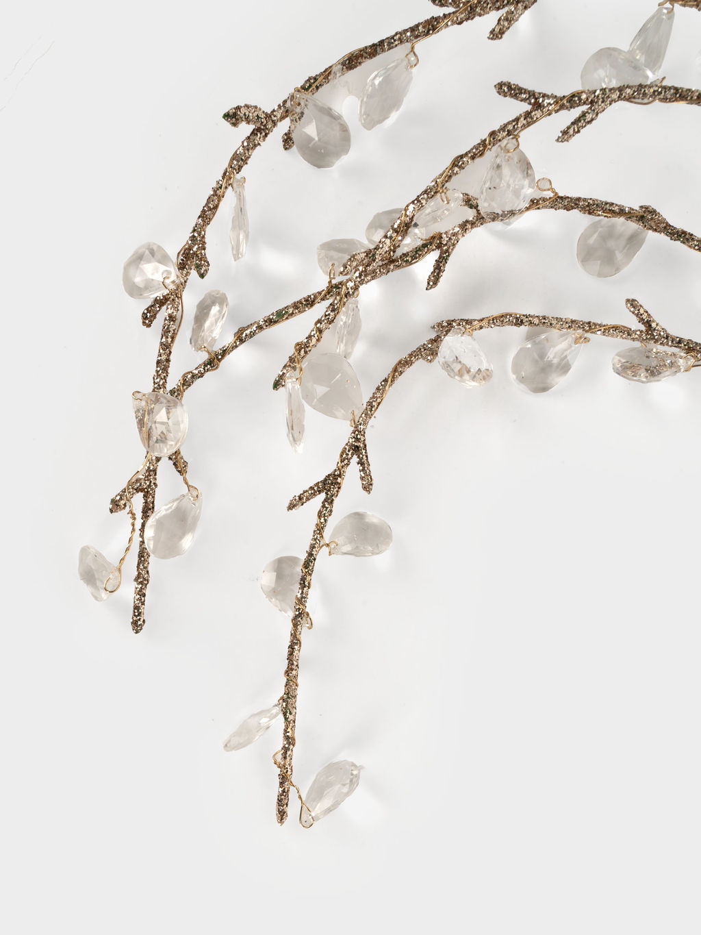 Ветка декоративная, 94 см, акрил/бумага, золотистая, Кристальная ива, Event - Anna lafarg фото 3