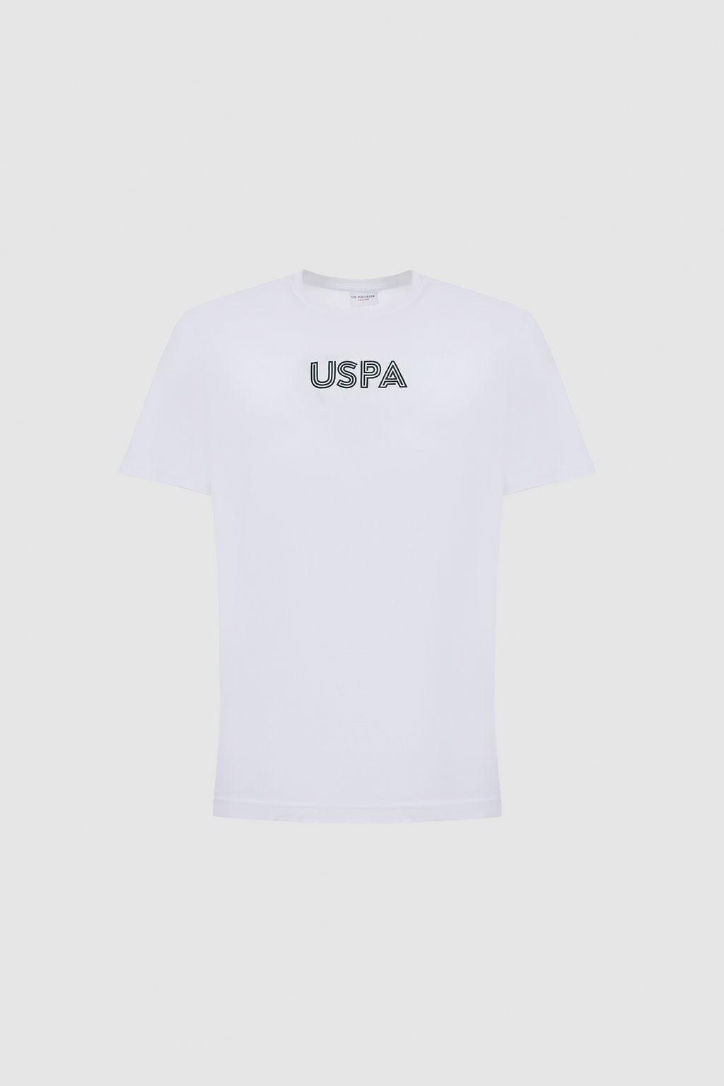 Erkek Beyaz Regular Fit Bisiklet Yaka Basic Ti__rt - U.s. polo assn фото 7
