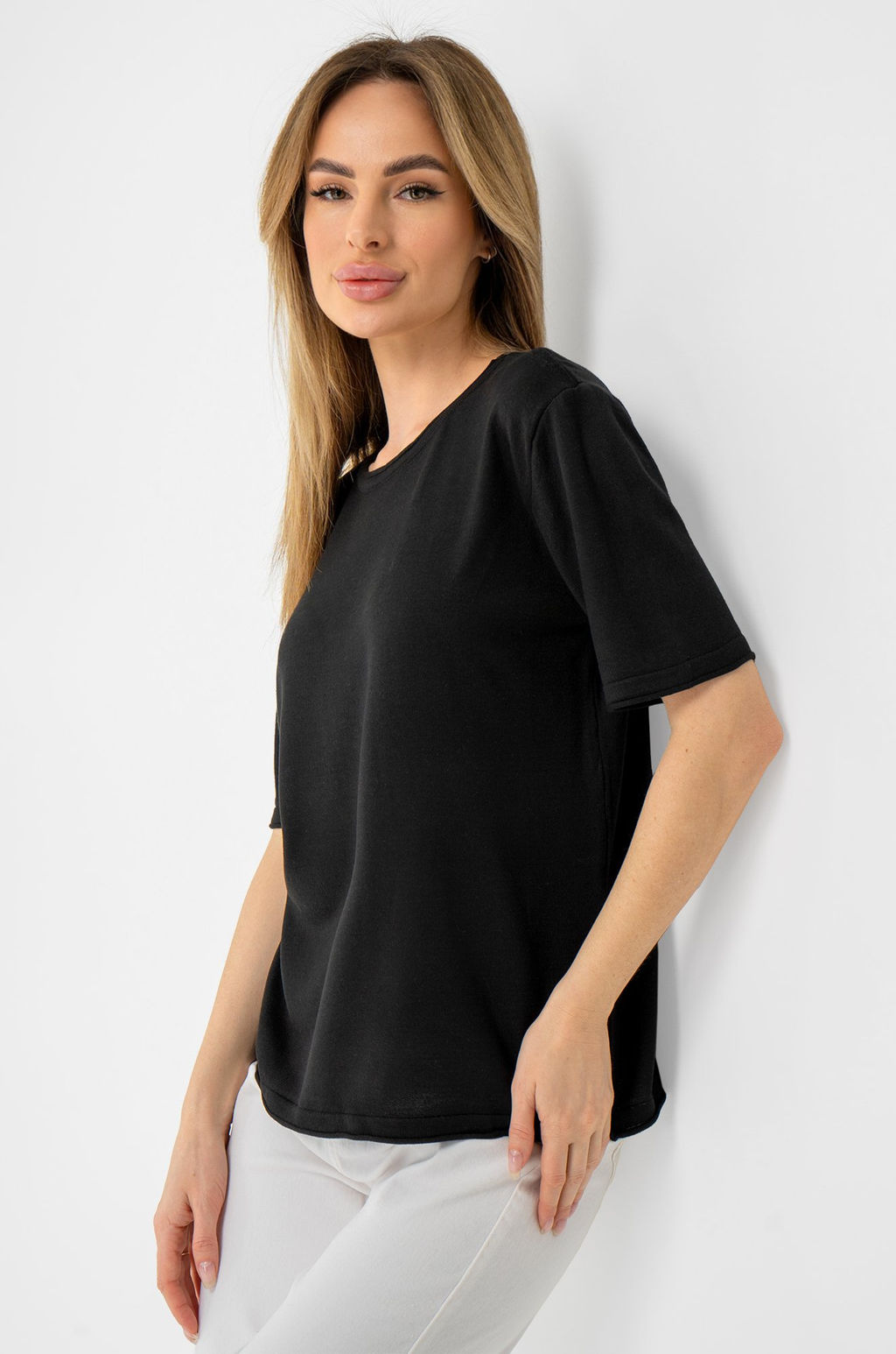 Женская футболка из вязаного трикотажа Happy Fox  фото 26