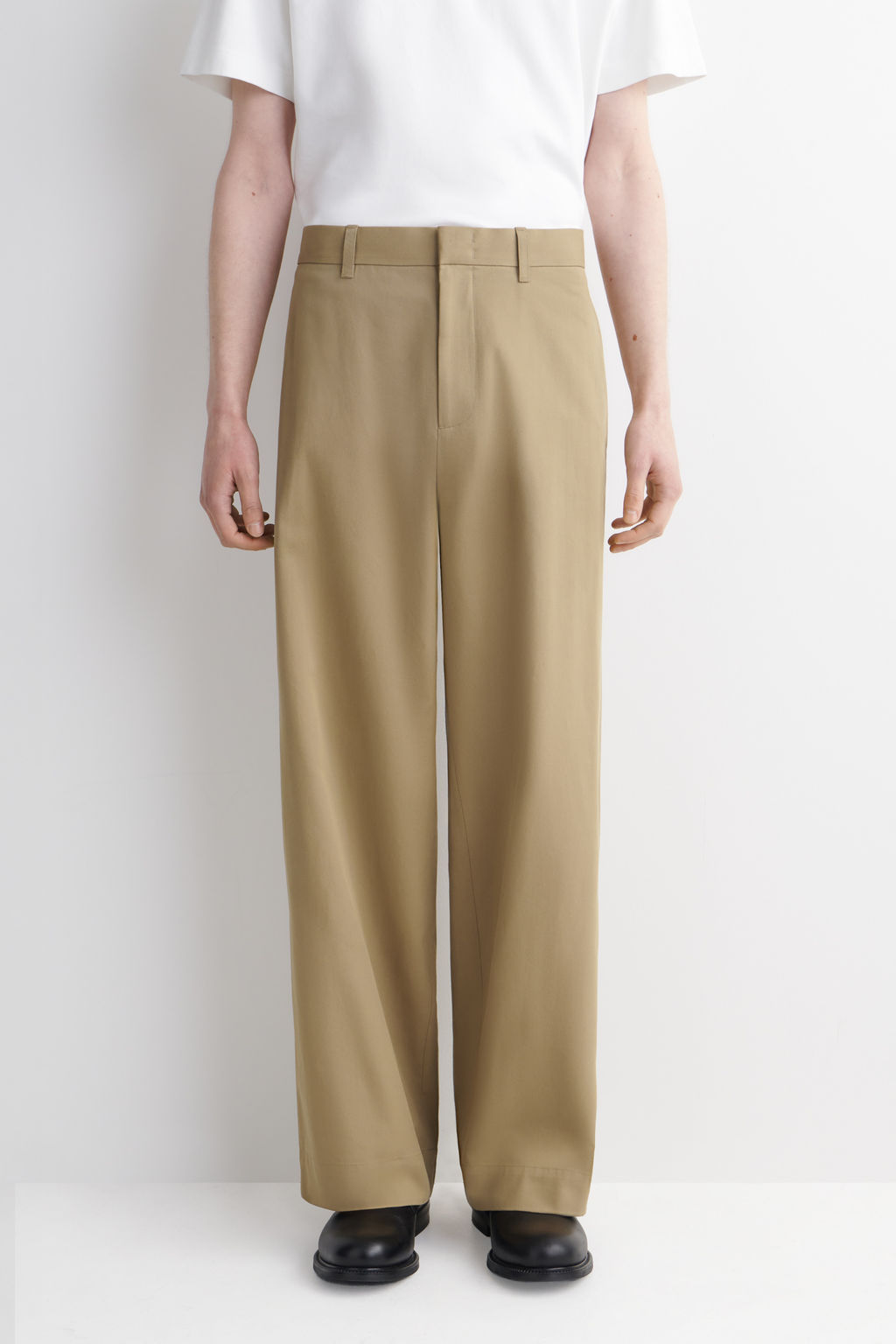 PANTAL?N CHINO WIDE LEG DE ALGOD?N - H&m фото 4