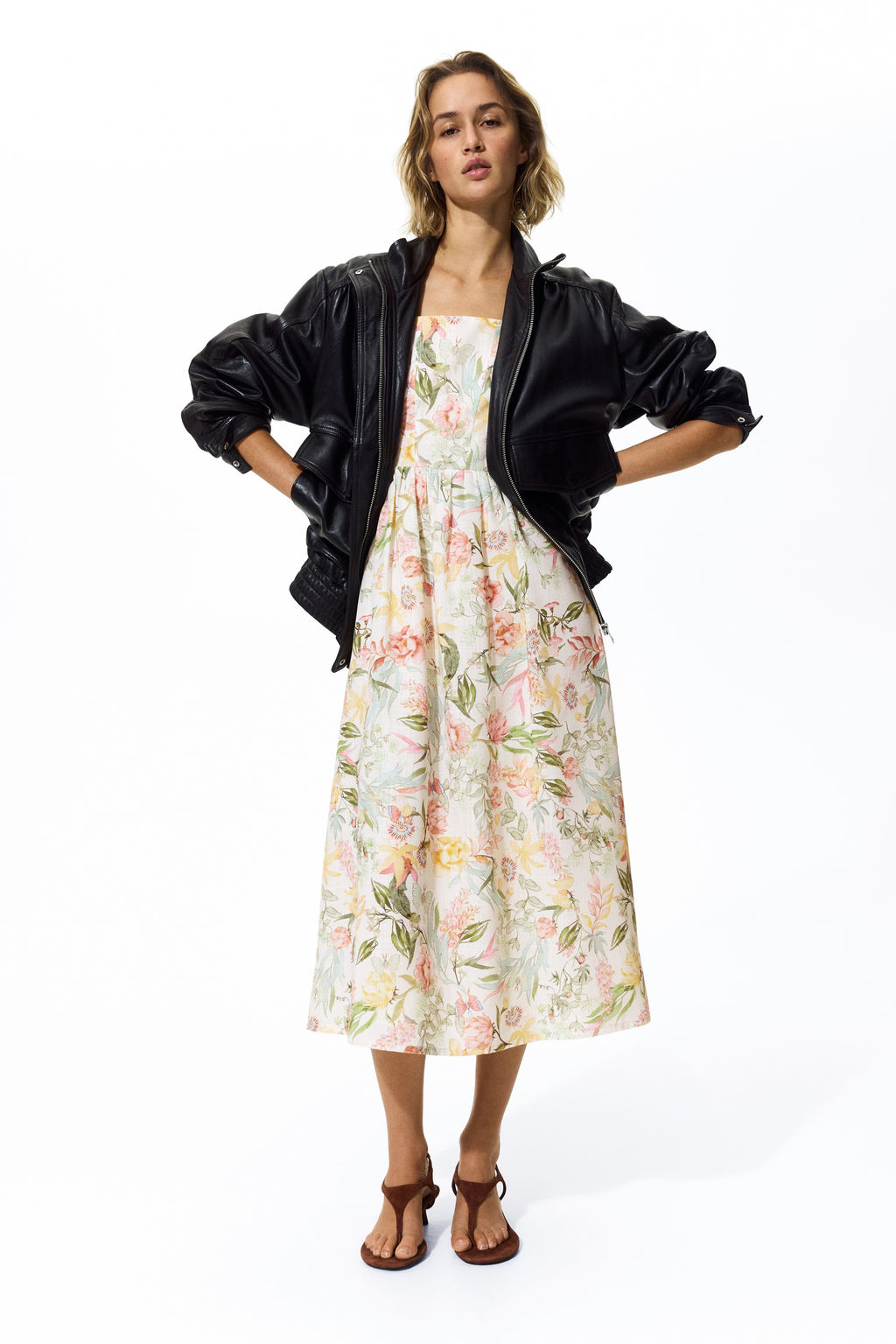Vestido midi con tirantes finos - H&m фото 9