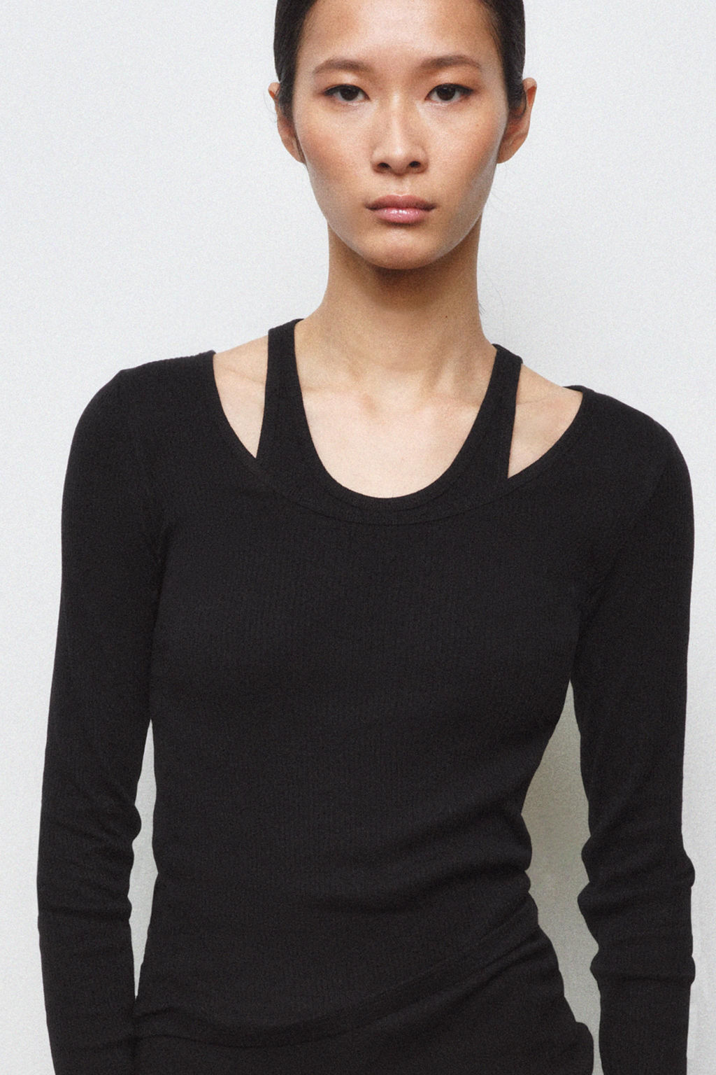 DOUBLE RIBBED T-SHIRT - Zara фото 13