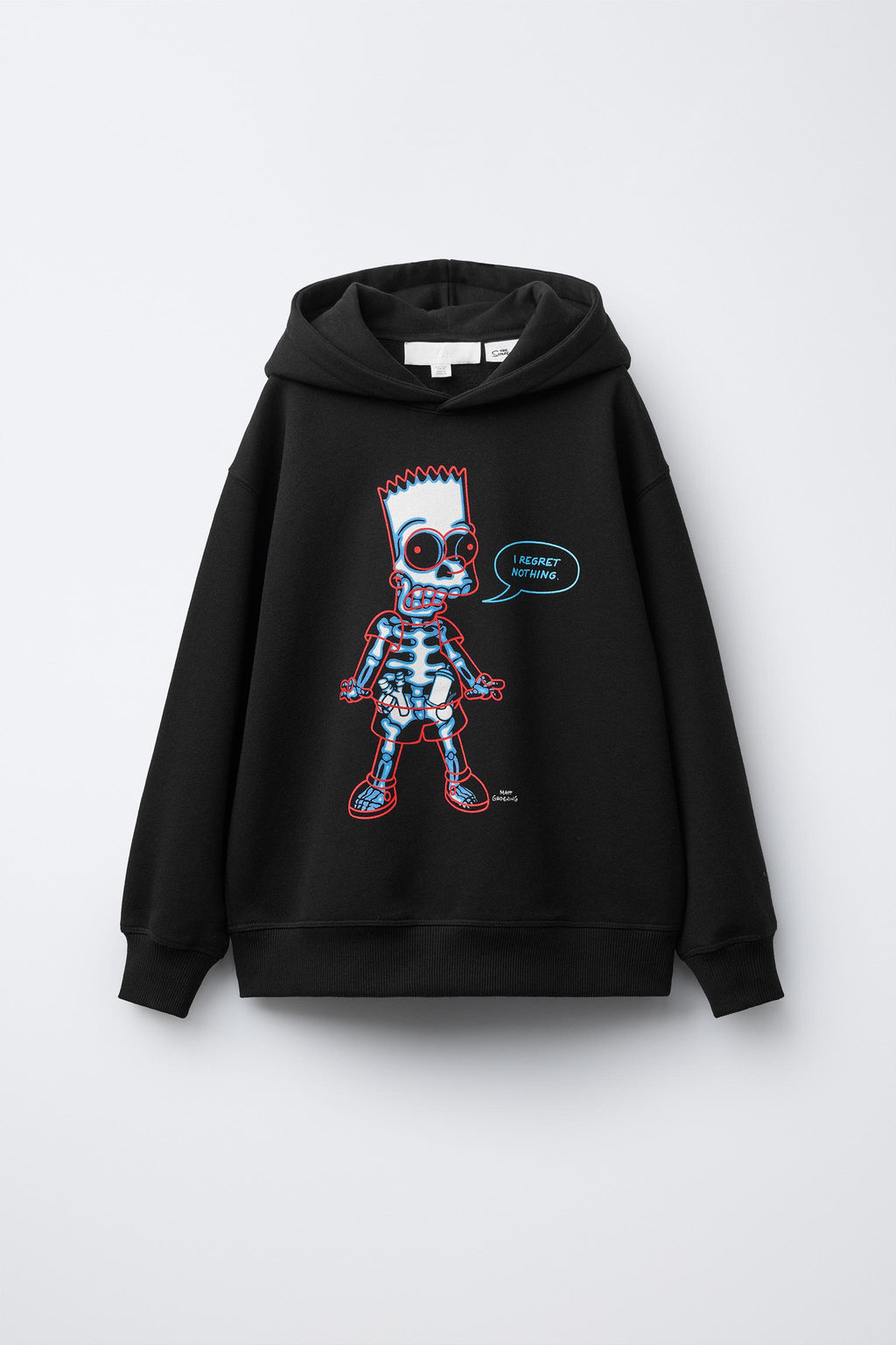 BART THE SIMPSONS MATT GROENING SKELETON HOODIE