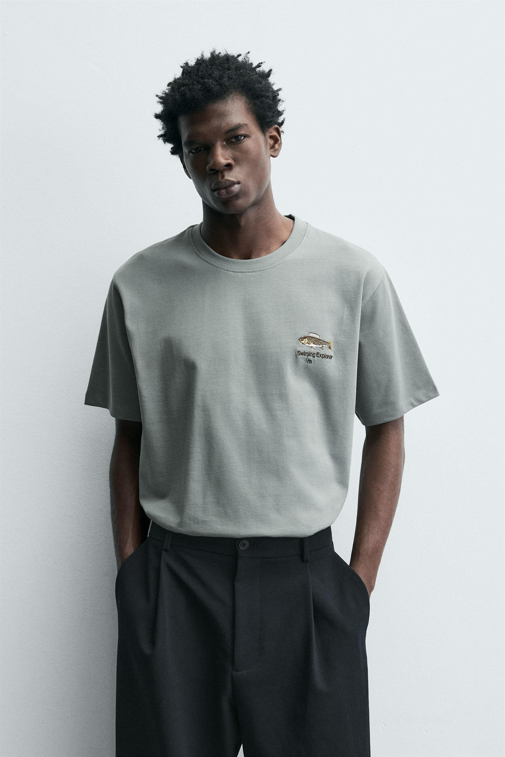 EMBROIDERED FISH T-SHIRT - Zara фото 2