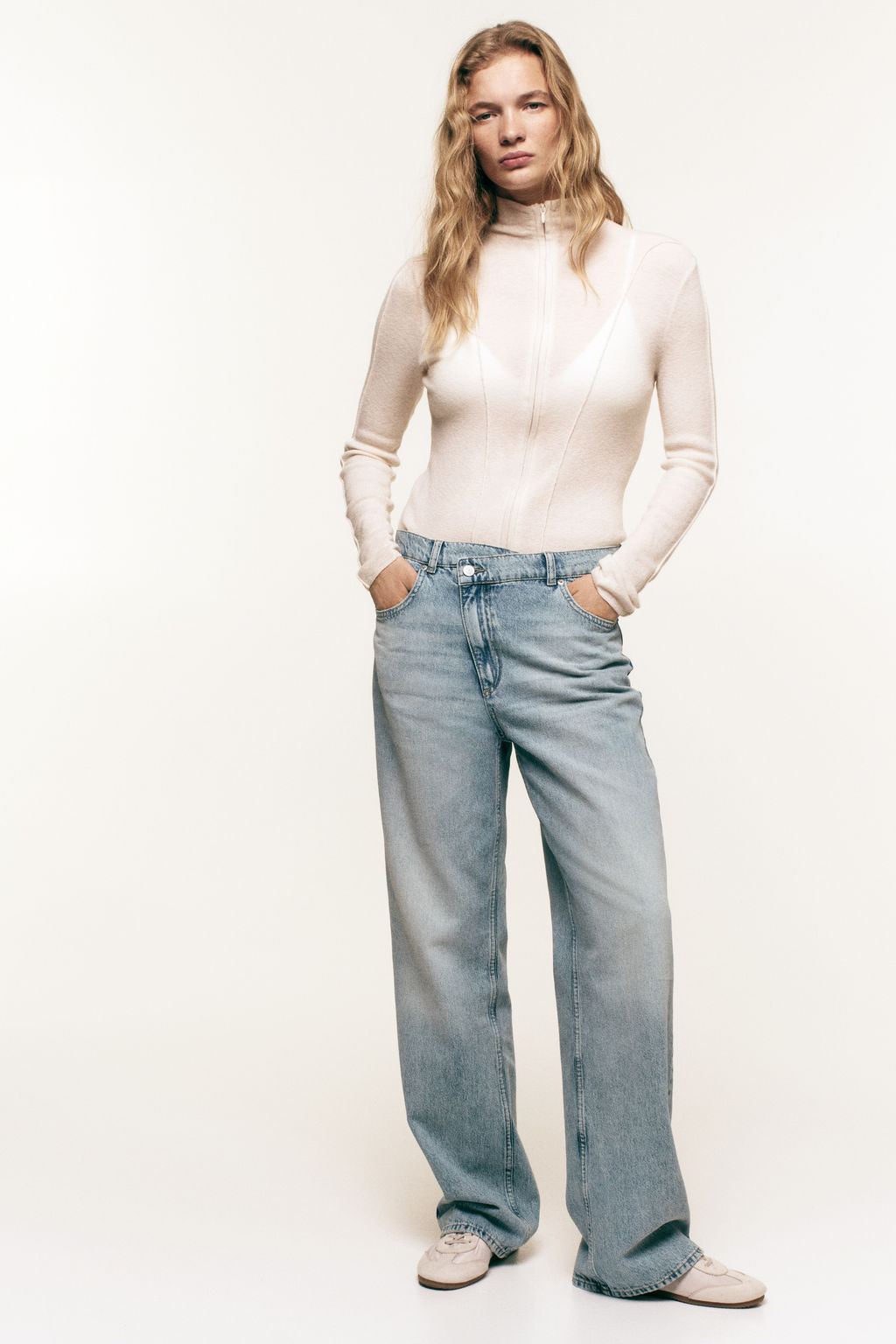Straight Leg High Waist Jeans - H&m фото 2