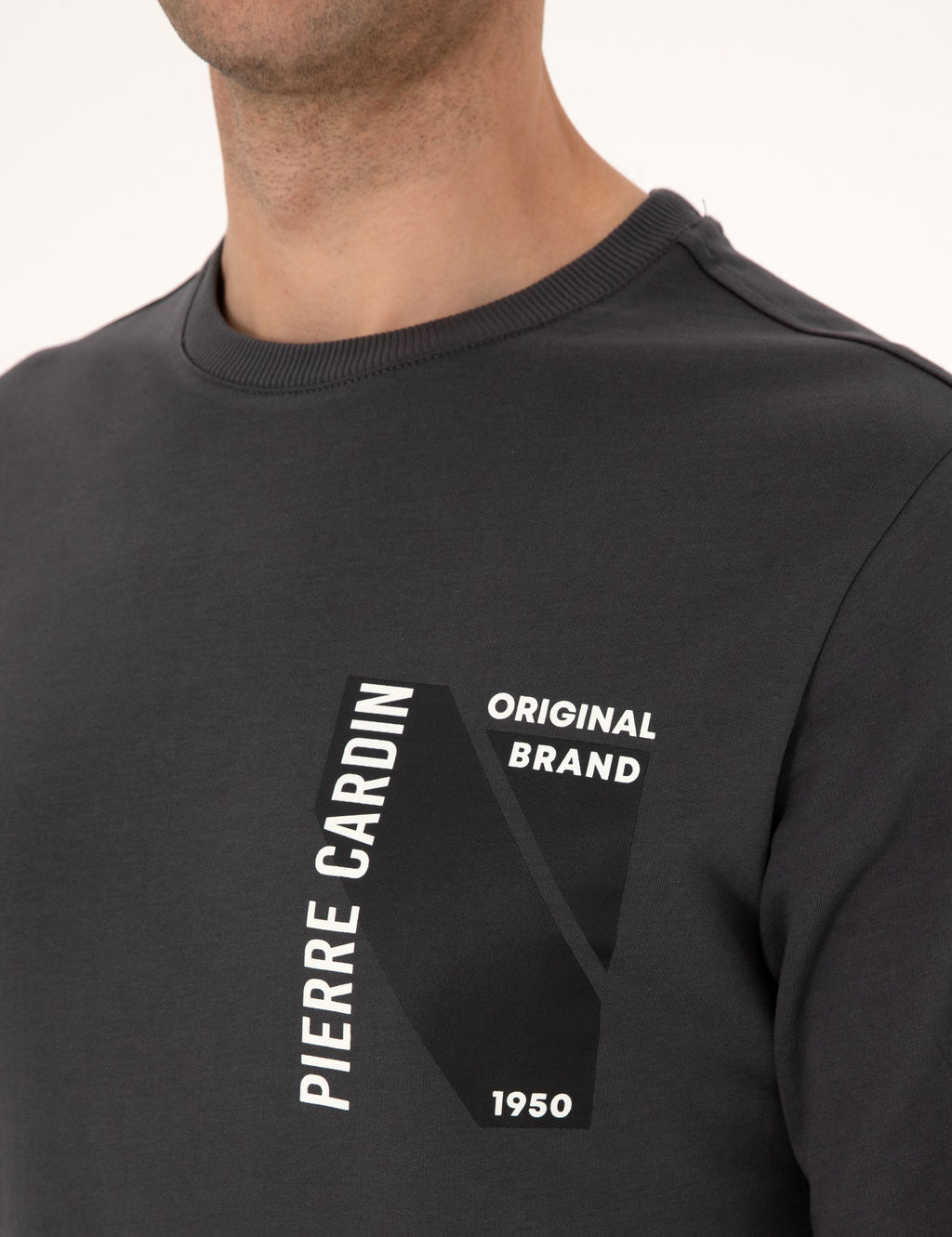 Antrasit Regular Fit Sweatshirt - Pierre cardin фото 7