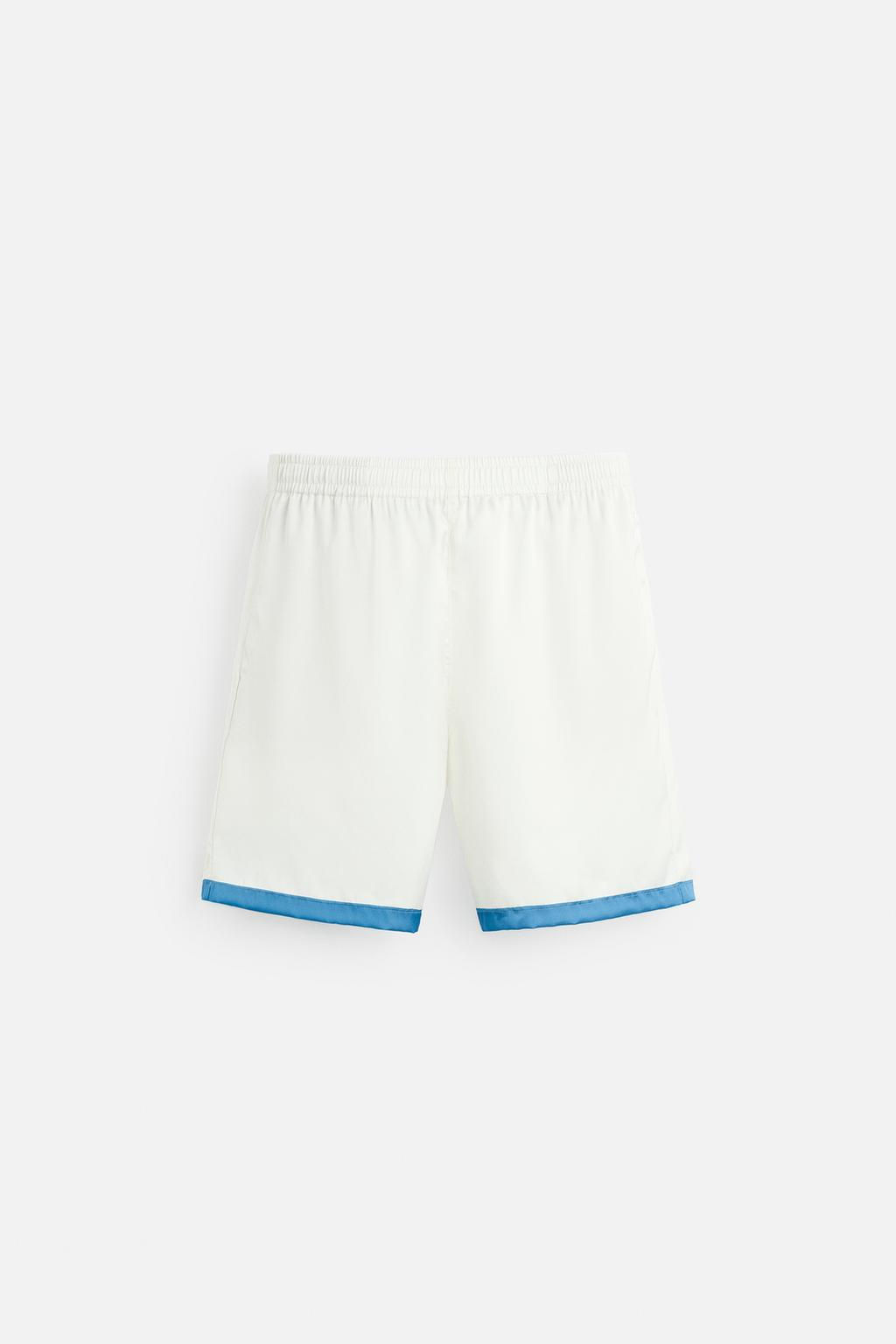 PRINTED SATIN BERMUDA SHORTS - Zara фото 7