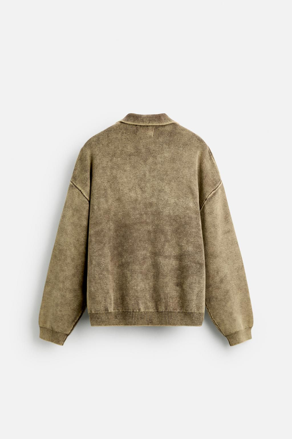 GARMENT-DYED POLO SHIRT - Zara фото 16