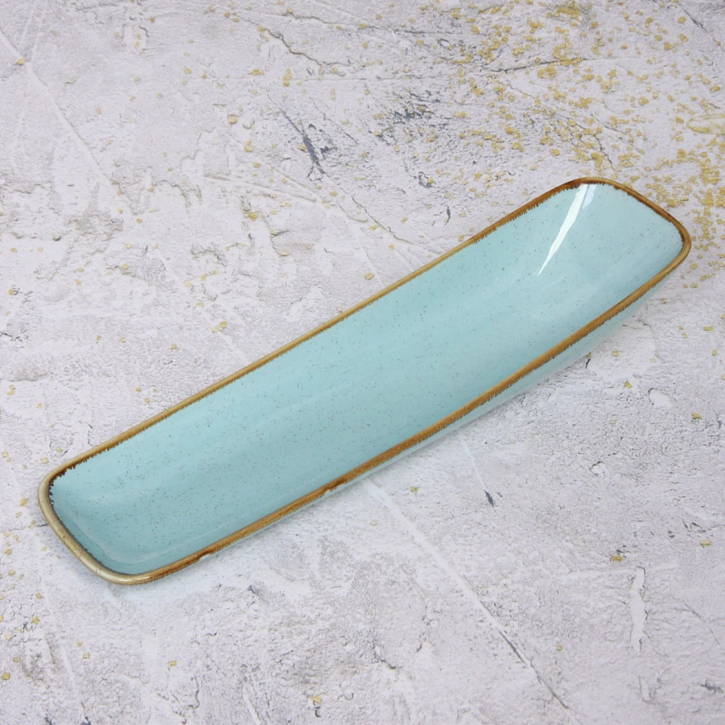 Тарелка керамическая "Tiffany Blue" сервировочная 36*9,5*5,5см