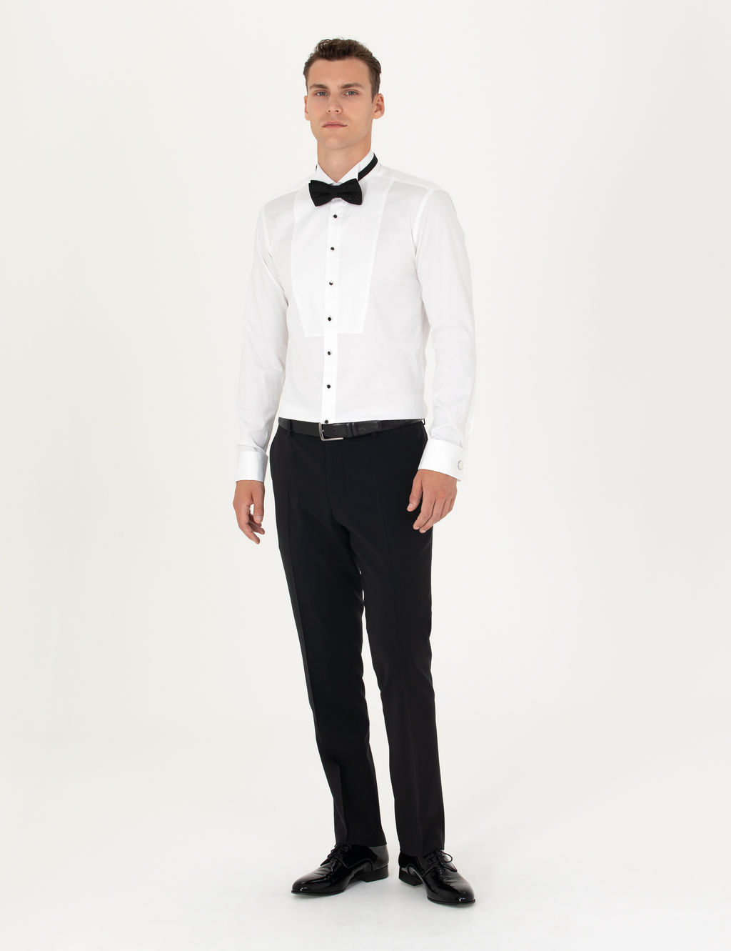 Beyaz Ekstra Slim Fit Smokin G_mlek