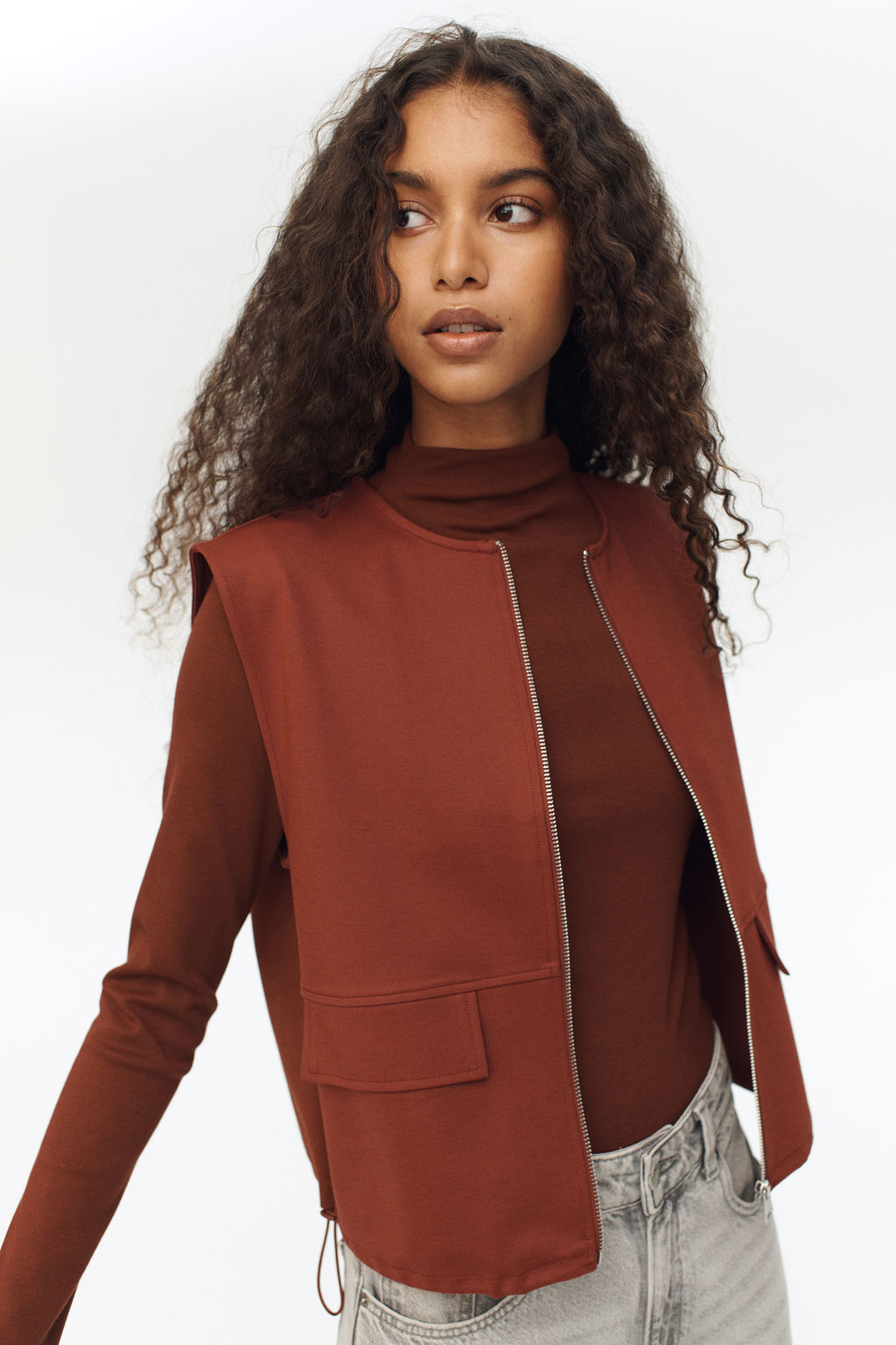 Top de punto con cord?n de ajuste - H&m фото 7