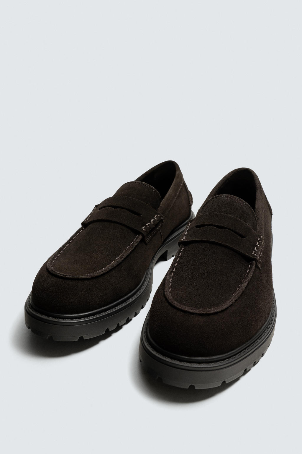 MOCAS?N PIEL TRACK ANTIFAZ / Marr?n - Zara фото 5