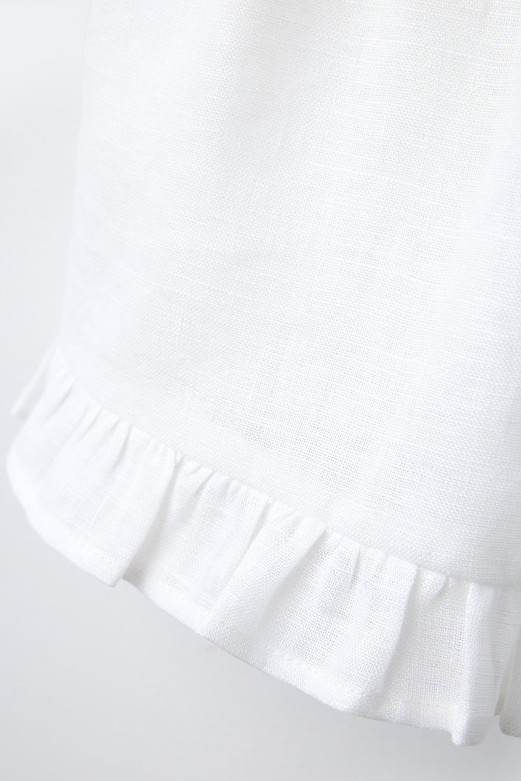 100% LINEN RUFFLED BERMUDA SKORT - Zara фото 4