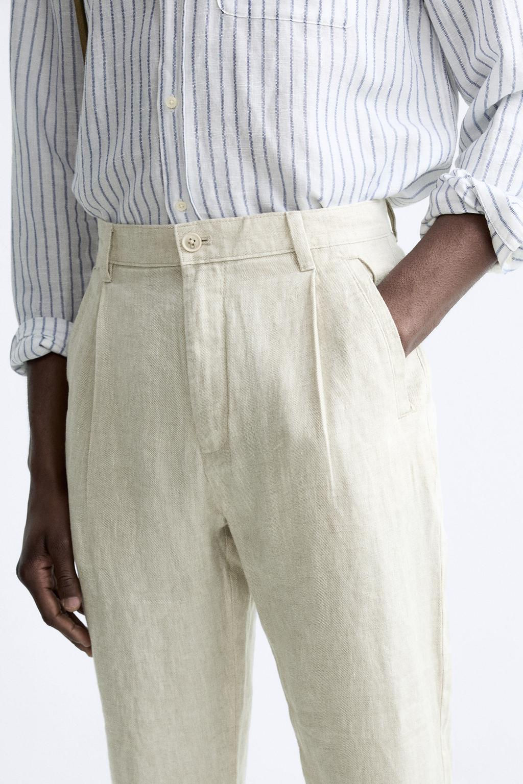 %100 KETEN PANTOLON - Zara фото 22