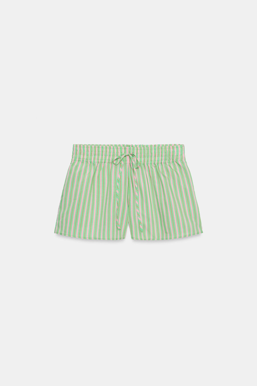 SHORTS POPEL?N GOMA RAYAS / Verde - Zara фото 5
