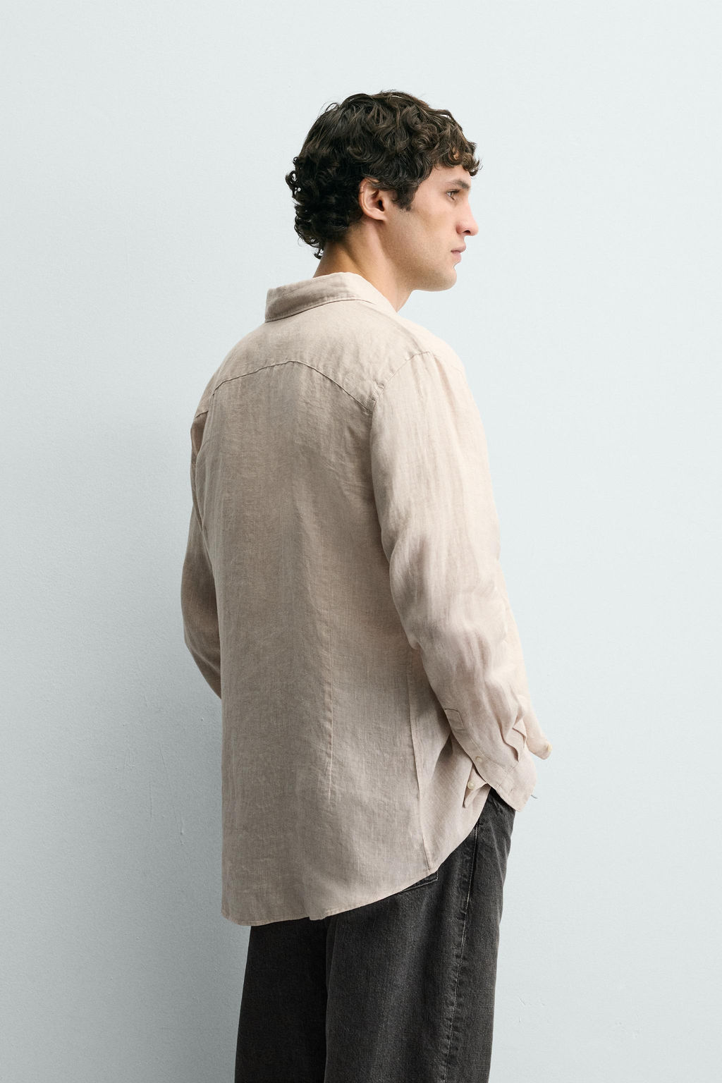100% LINEN REGULAR FIT SHIRT - Zara фото 3