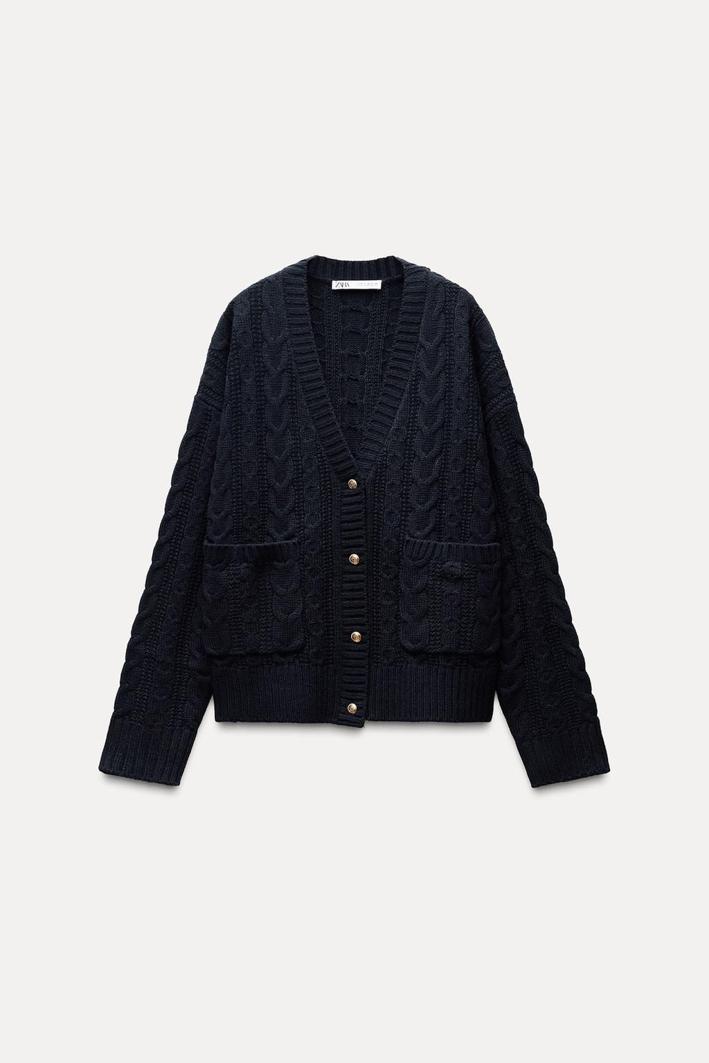 CABLE-KNIT CARDIGAN - Zara фото 2