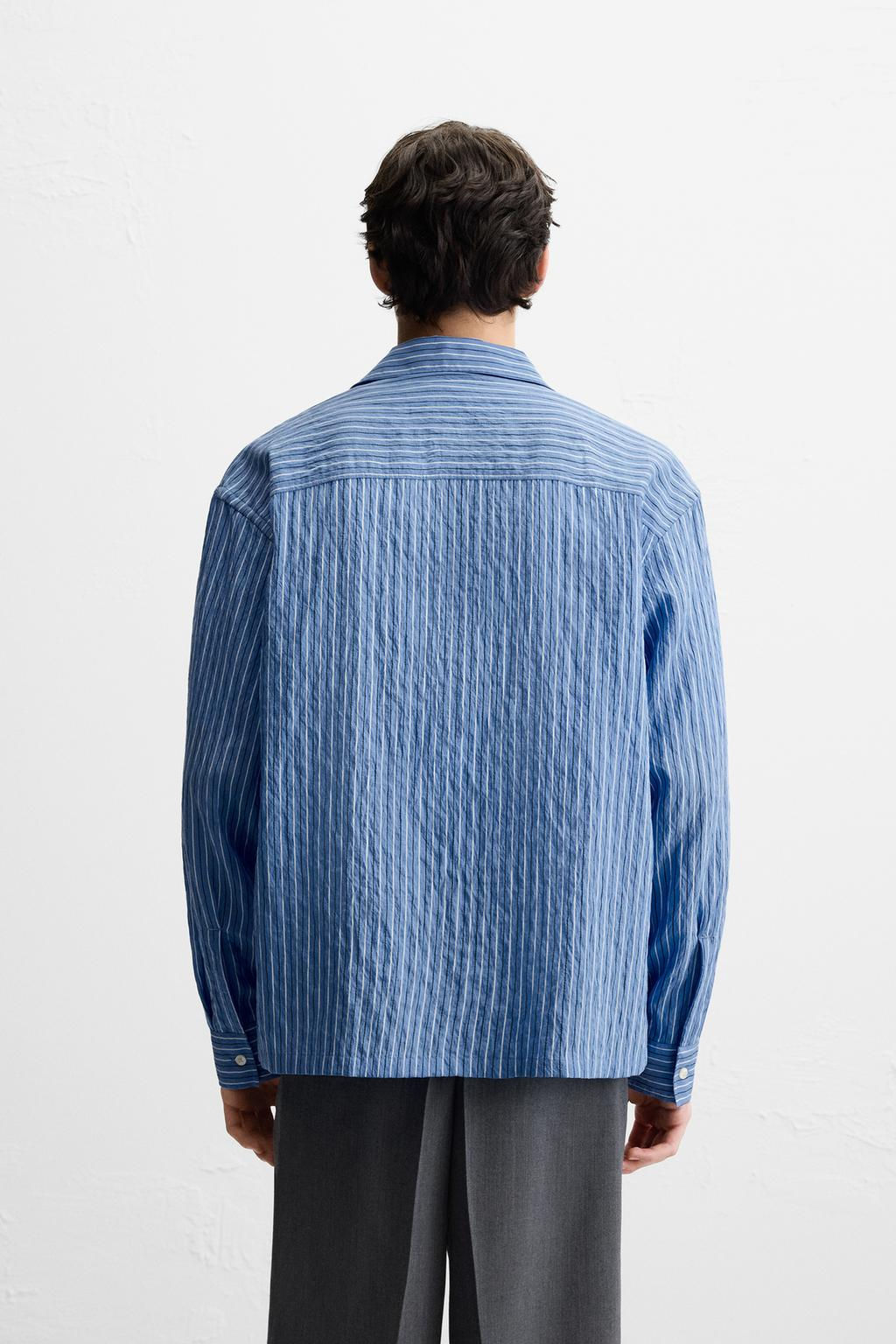 STRIPED FLOWING SHIRT - Zara фото 3