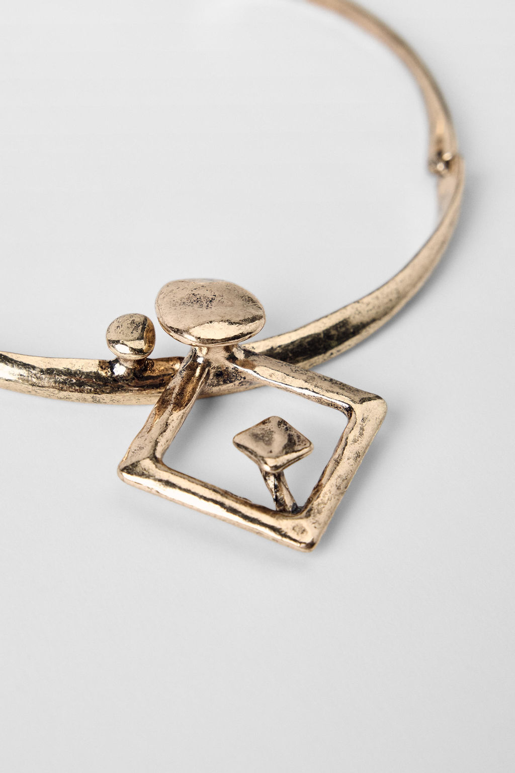 ARTICULATED METAL PIECE NECKLACE KATE MOSS X ZARA  фото 3